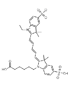 2-(5-(1-(5-Carboxypentyl)-3,3-Dimethyl-5-sulfoindolin-2-ylidene)Penta-1,3-dien-1-yl)-1-Ethyl-3,3-Dimethyl-3H-indol-1-ium-5-Sulfonat